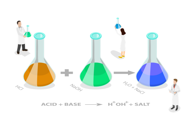 Producing a Salt and Water  Illustration