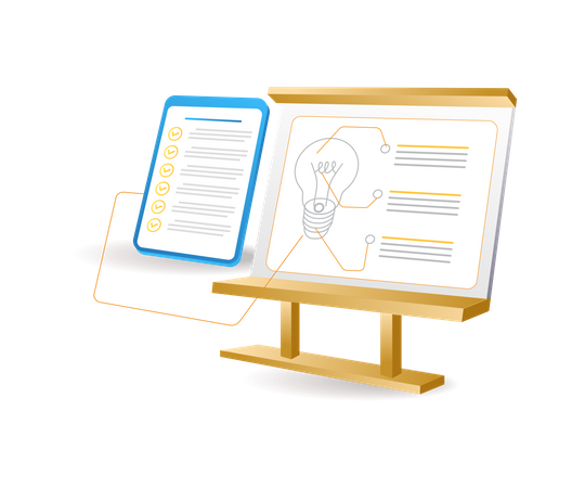 Product Business Board  Illustration