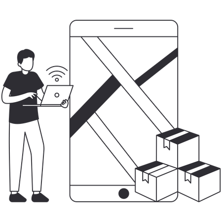 Product Delivery  Illustration