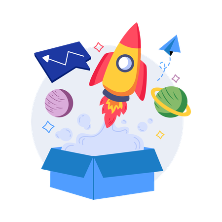 Product Launch  Illustration