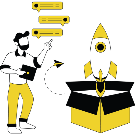 Product Launch  일러스트레이션