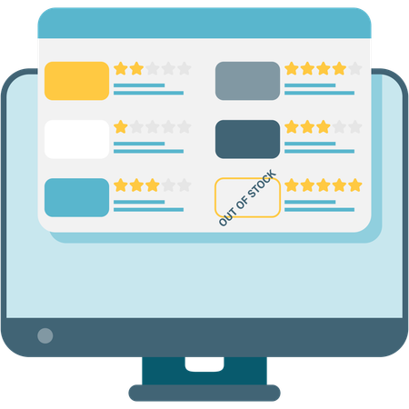 Product listing page  Illustration