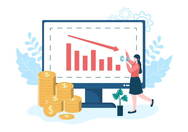 Product price loss  Illustration