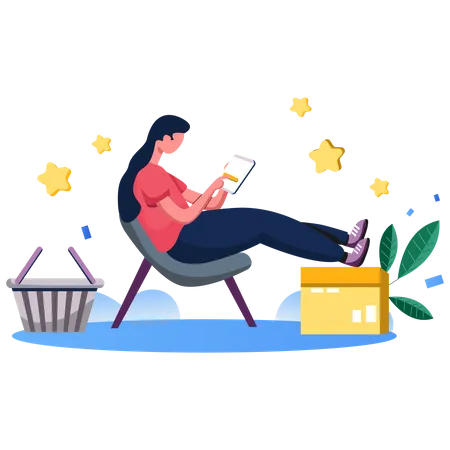 Product Review and rating Illustration