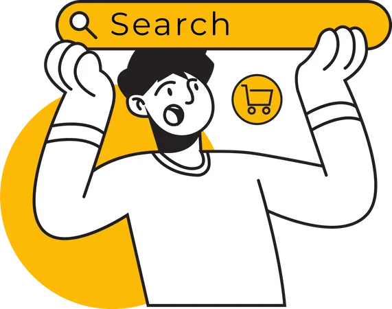 E Commerce Search Engine Illustration