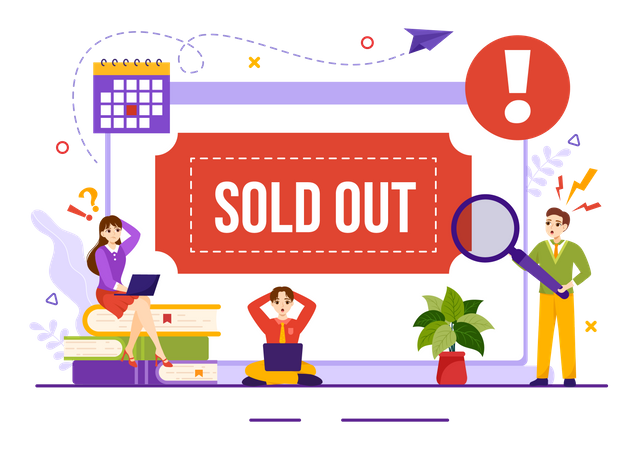 Product Sold Out  Illustration