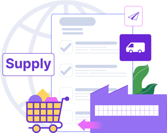 Product Supply List  Illustration