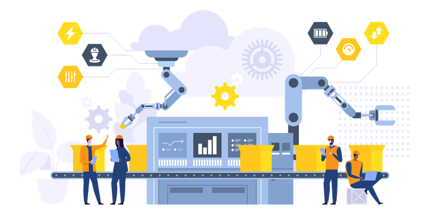 Production automation  Illustration