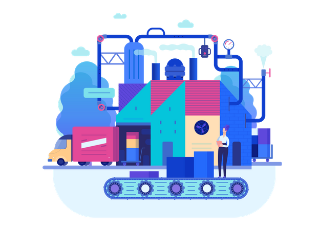 Production management  イラスト