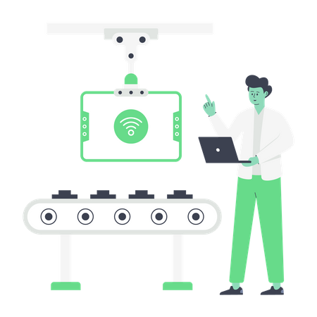 Production Monitoring  Illustration