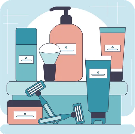 Produit cosmétique  Illustration