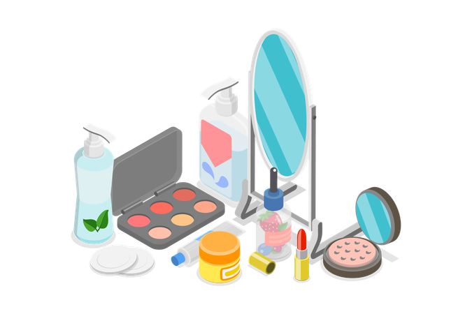 Produits cosmétiques  Illustration