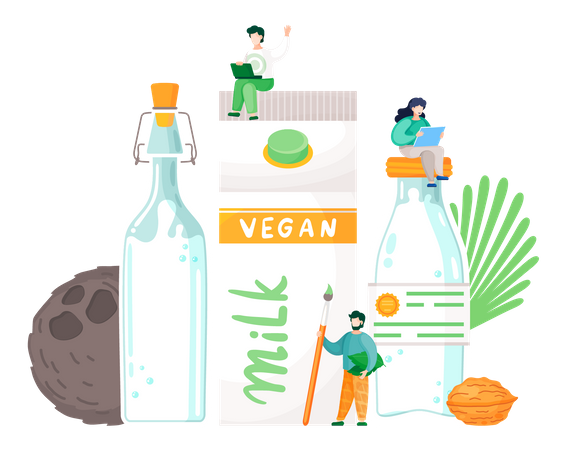 Produits laitiers sans produits laitiers  Illustration