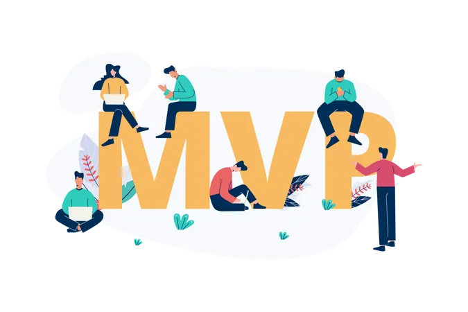 Produits minimum viables - MVP  Illustration