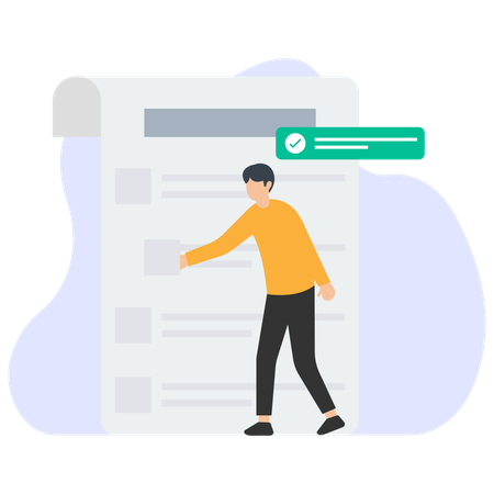 Produktcheckliste  Illustration