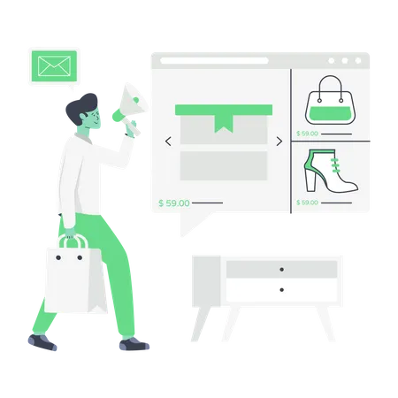 Produktmarketing  Illustration