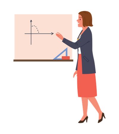 Profesora de matemáticas  Ilustración