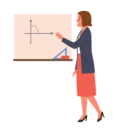 Profesora de matemáticas  Ilustración