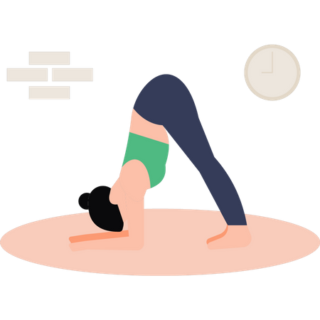 Professeur de yoga  Illustration