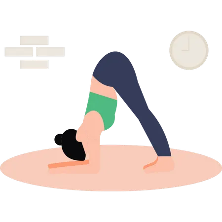 Professeur de yoga  Illustration