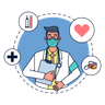 profession doctor illustration free download