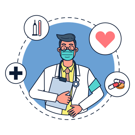 Profession Doctor  Illustration