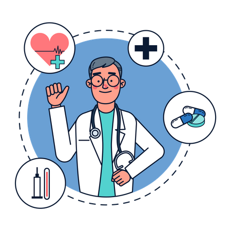 Profession Doctor  Illustration