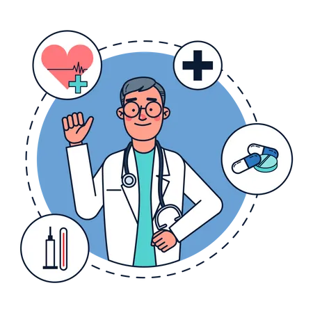 Profession Doctor  Illustration