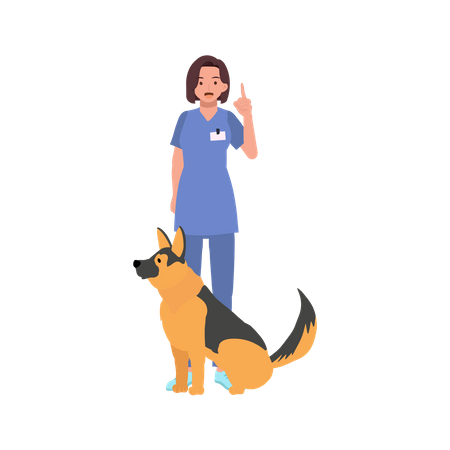 Profession Veterinarian  Illustration