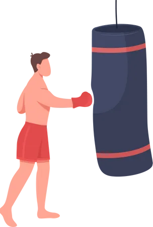 Professional boxer Illustration