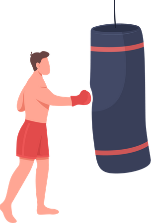 Professional boxer  Illustration