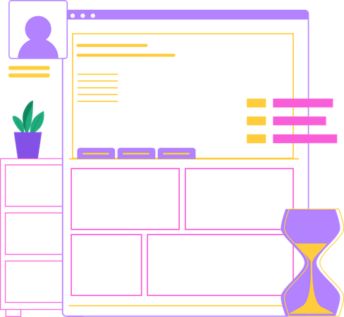 Professional Business Website  Illustration
