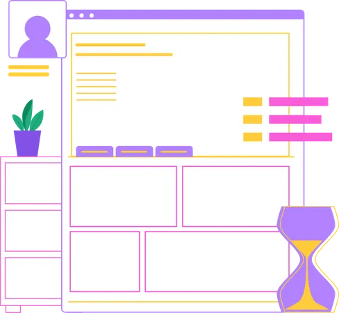 Professional Business Website  Illustration