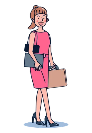 Professional Businesswoman Illustration
