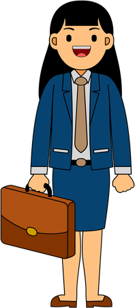 Professional businesswoman  Illustration