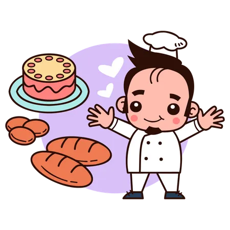 Professional Chef  Illustration