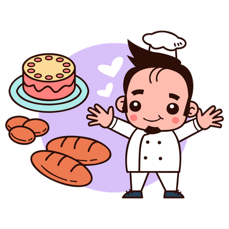 Professional Chef  Illustration