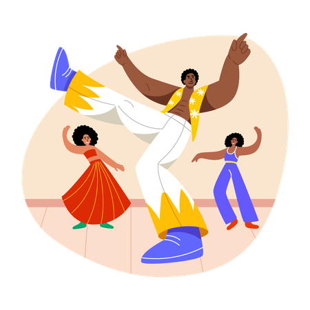 Professional dancers  Illustration