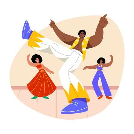Professional dancers  Illustration