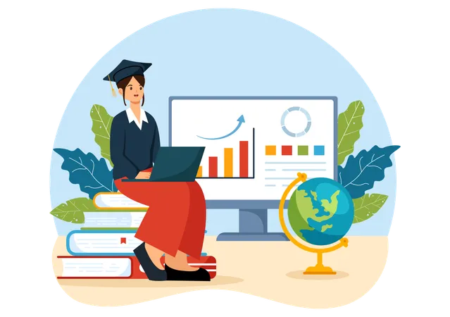Career Education Vector Illustration With A Growth Concept Learning Model To Associate Activities For Real Experience In A Flat Cartoon Background Illustration
