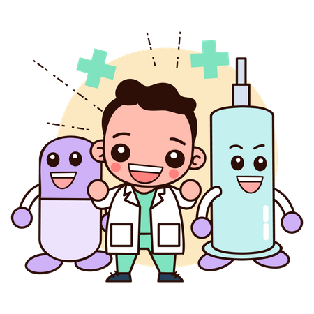 Professional doctor Illustration