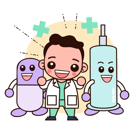 Professional doctor  Illustration