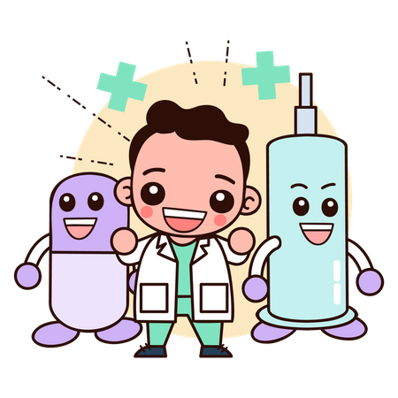 Professional doctor  Illustration