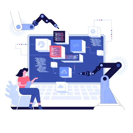 Professional engineer work on microchip Hardware engineering AI  Illustration