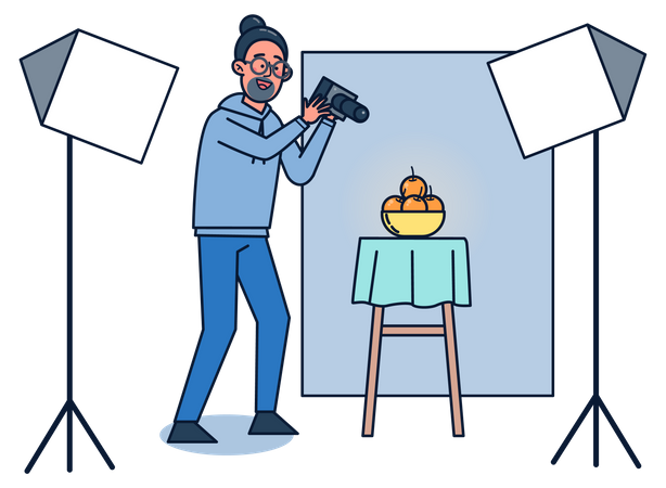Professional Food Photographer  Illustration
