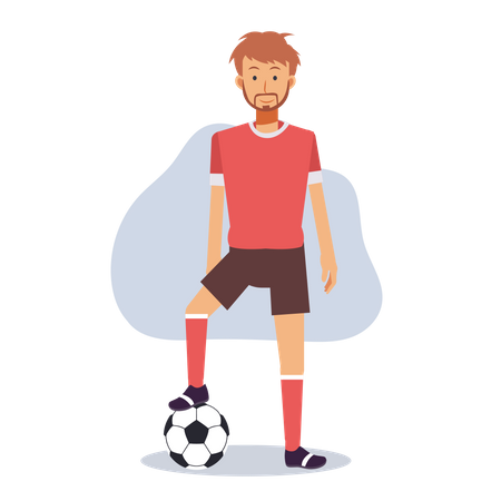 Professional Footballer  Illustration