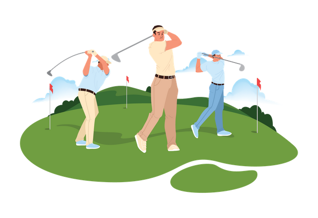 Professional Golfer  Illustration