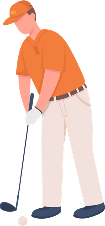 Professional golfer  Illustration