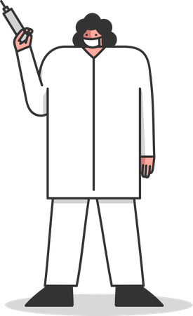 Professional Healthcare Staff  Illustration