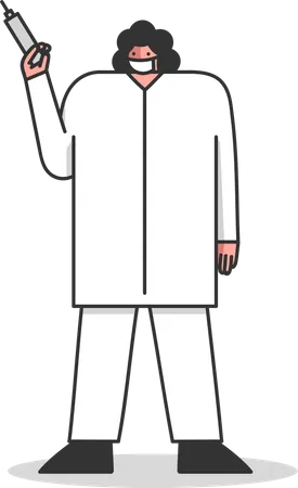 Professional Healthcare Staff  Illustration